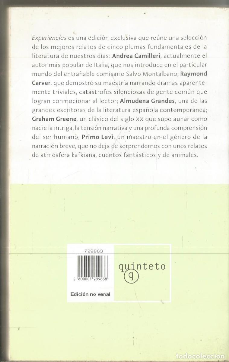 Libros de segunda mano: EXPERIENCIAS. AA.VV. QUINTETO - Foto 2