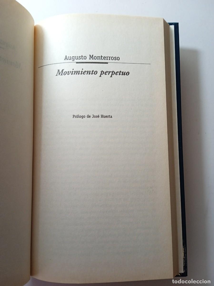 Libros de segunda mano: MOVIMIENTO PERPETUO - AUGUSTO MONTERROSO - Foto 2
