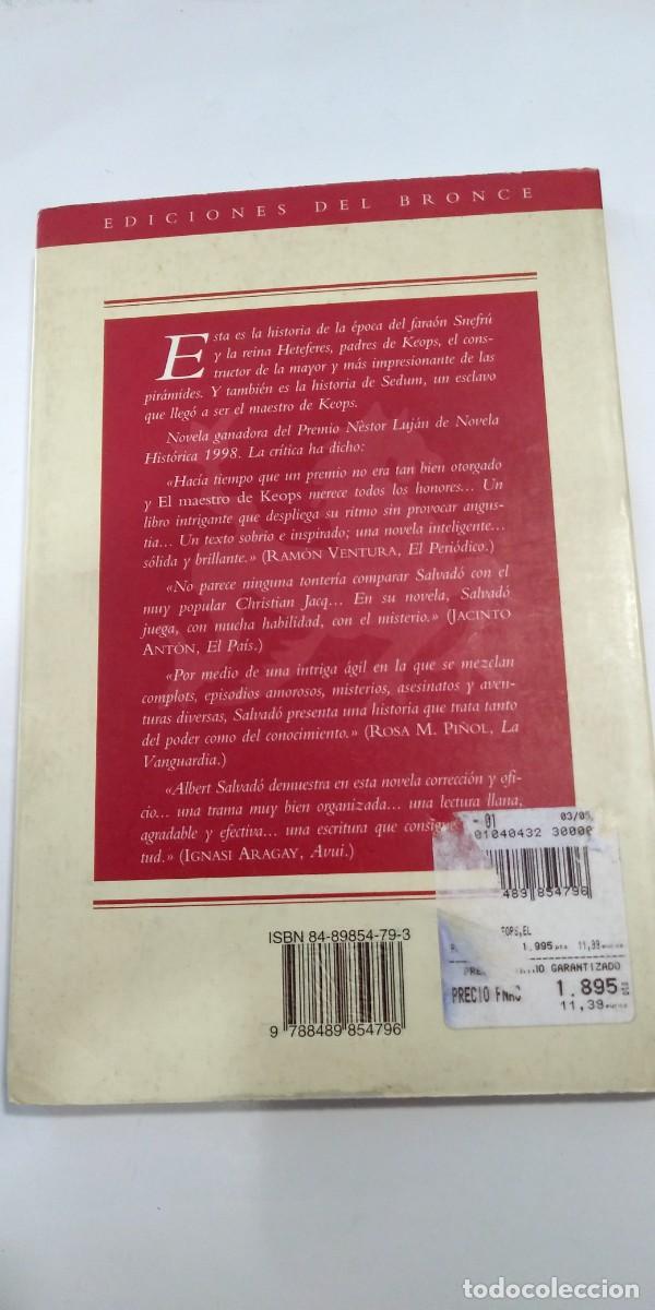Libros de segunda mano: El maestro de Keops Albert Salvado - Foto 2