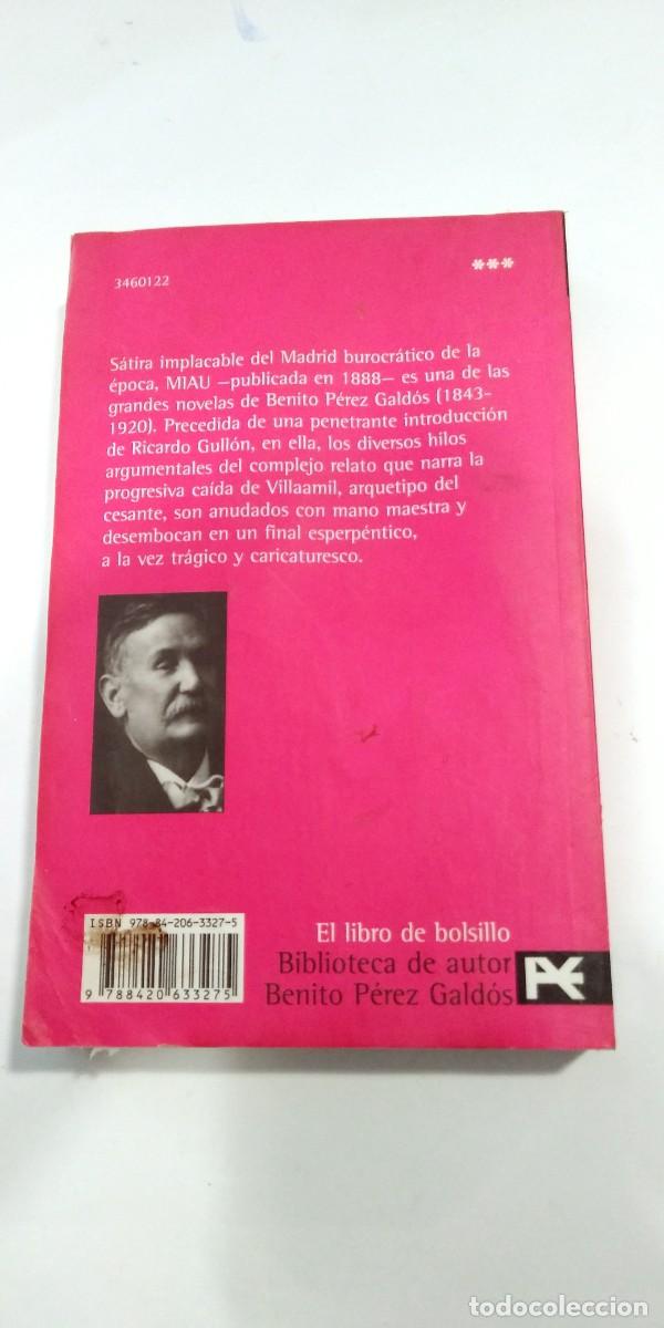 Libros de segunda mano: Miau Benito P&eacute;rez Gald&oacute;s - Foto 2