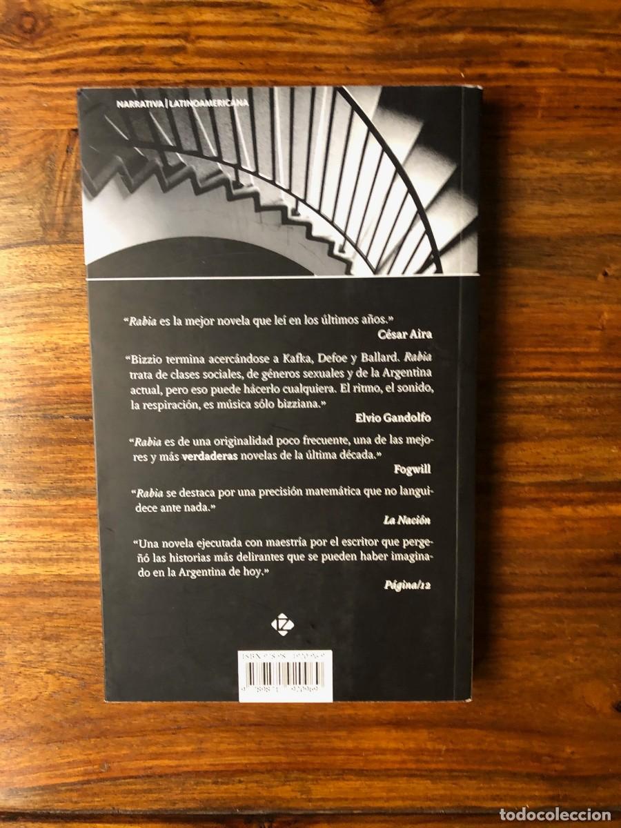 Libros de segunda mano: Rabia. Sergio Bizzio. Interzona - Foto 2