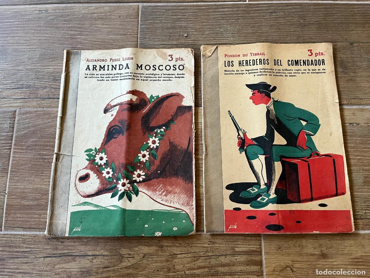 Libros de segunda mano: 2 EJEMPLARES REVISTA LITERARIA NOVELAS Y CUENTOS - ARMINDA MOSCOSO Y LOS HEREDEROS DEL COMENDADOR