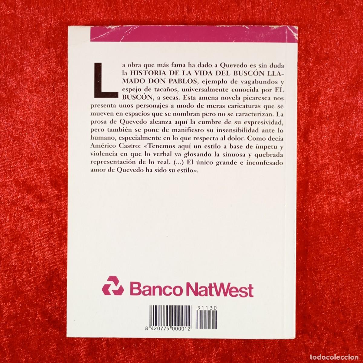 Libros de segunda mano: FRANCISCO DE QUEVEDO - EL BUSCON - BIBLIOTECA DE EL SOL / 813 - Foto 2
