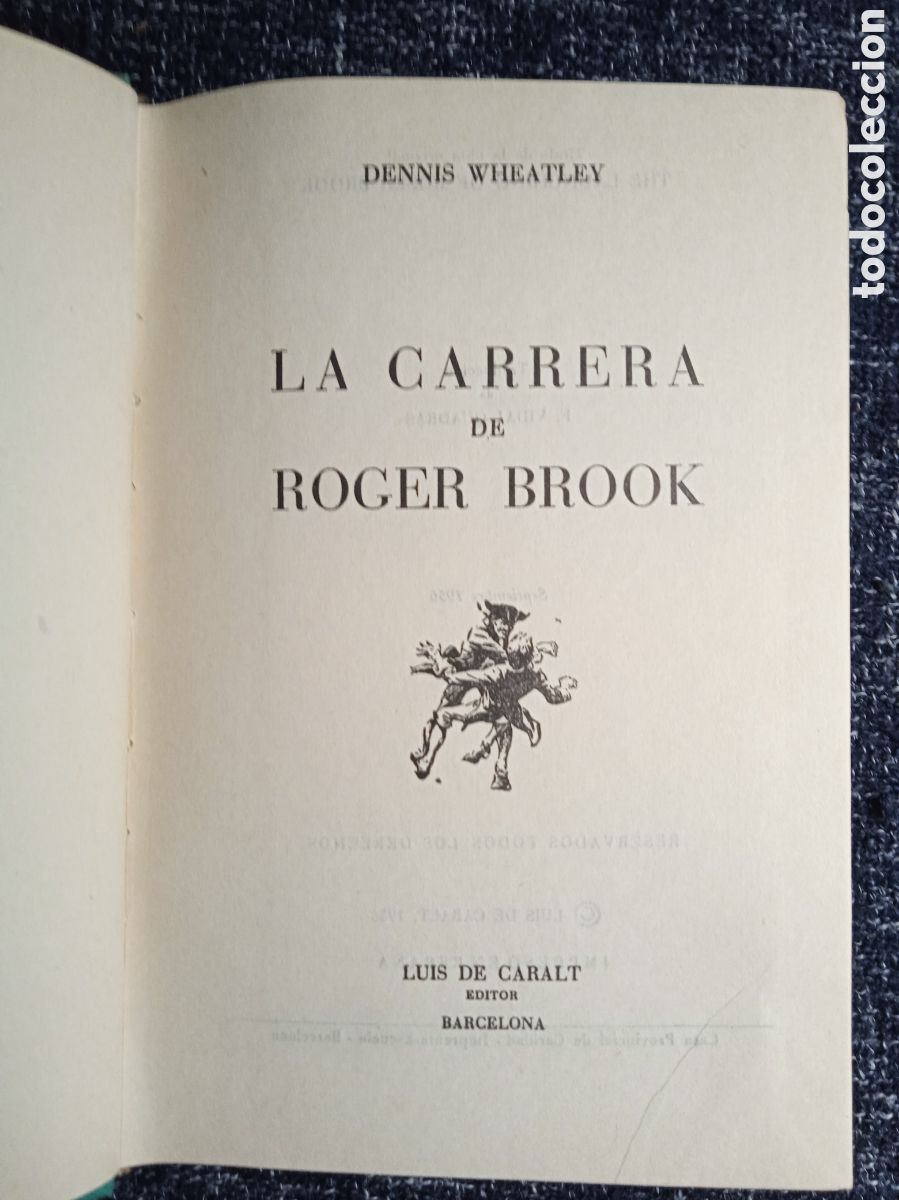 Libros de segunda mano: LA CARRERA DE ROGER BROOK / DENNIS WHEATHLEY, - Foto 2