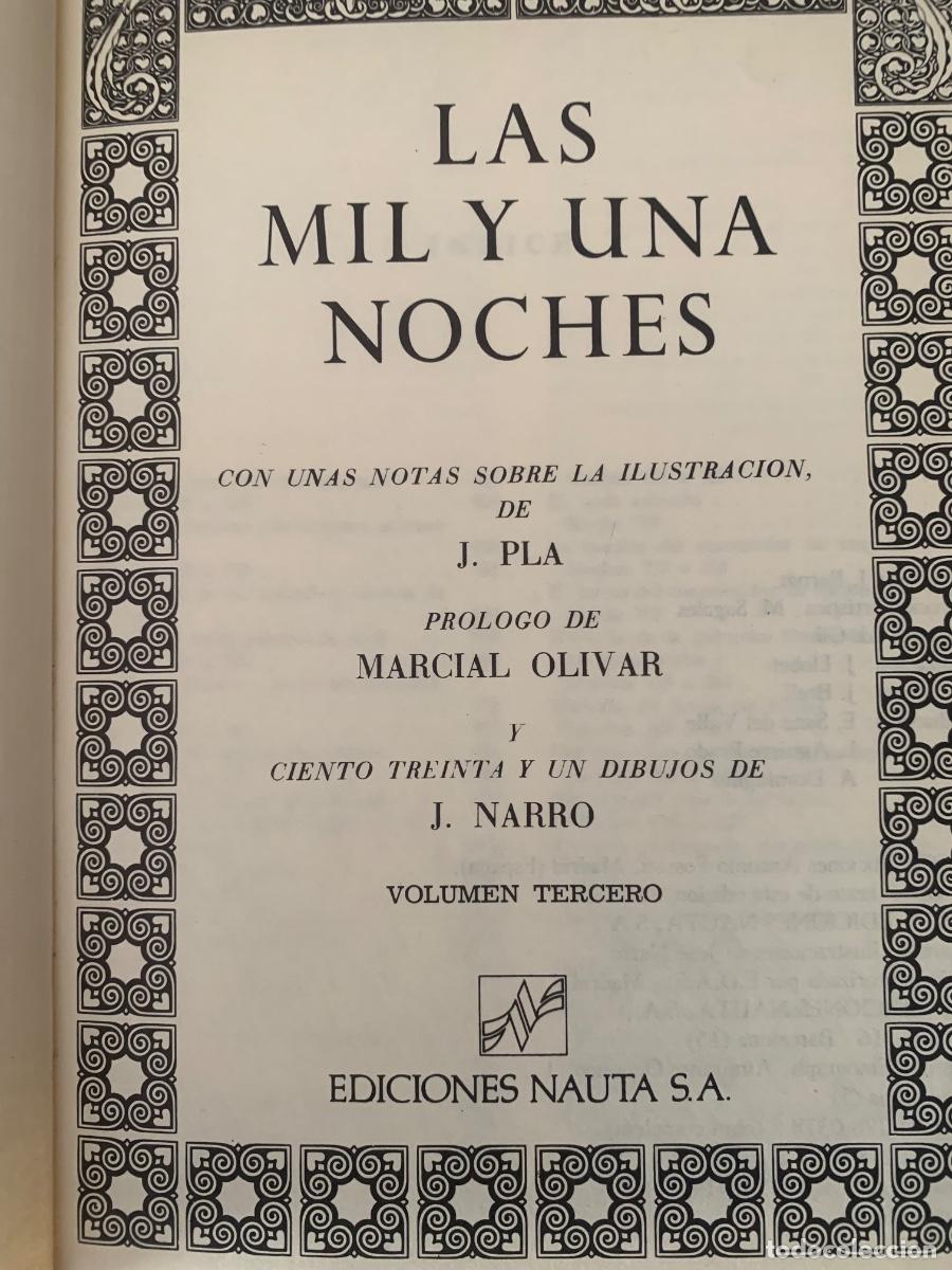 Libros de segunda mano: Las Mil y Una noches 3 tomos - Foto 2