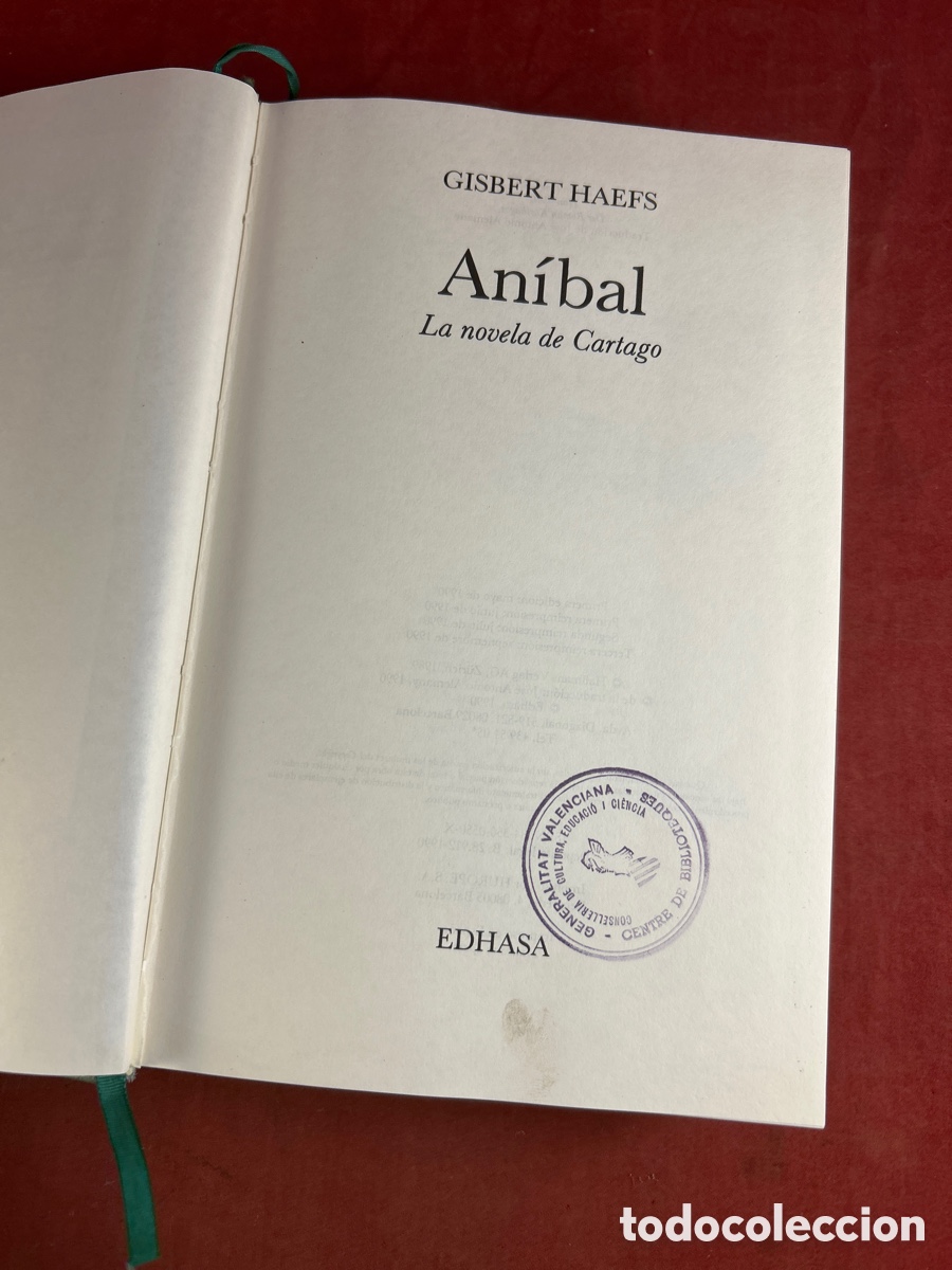 Libros de segunda mano: AN&Iacute;BAL LA NOVELA DE CARTAGO - Foto 1