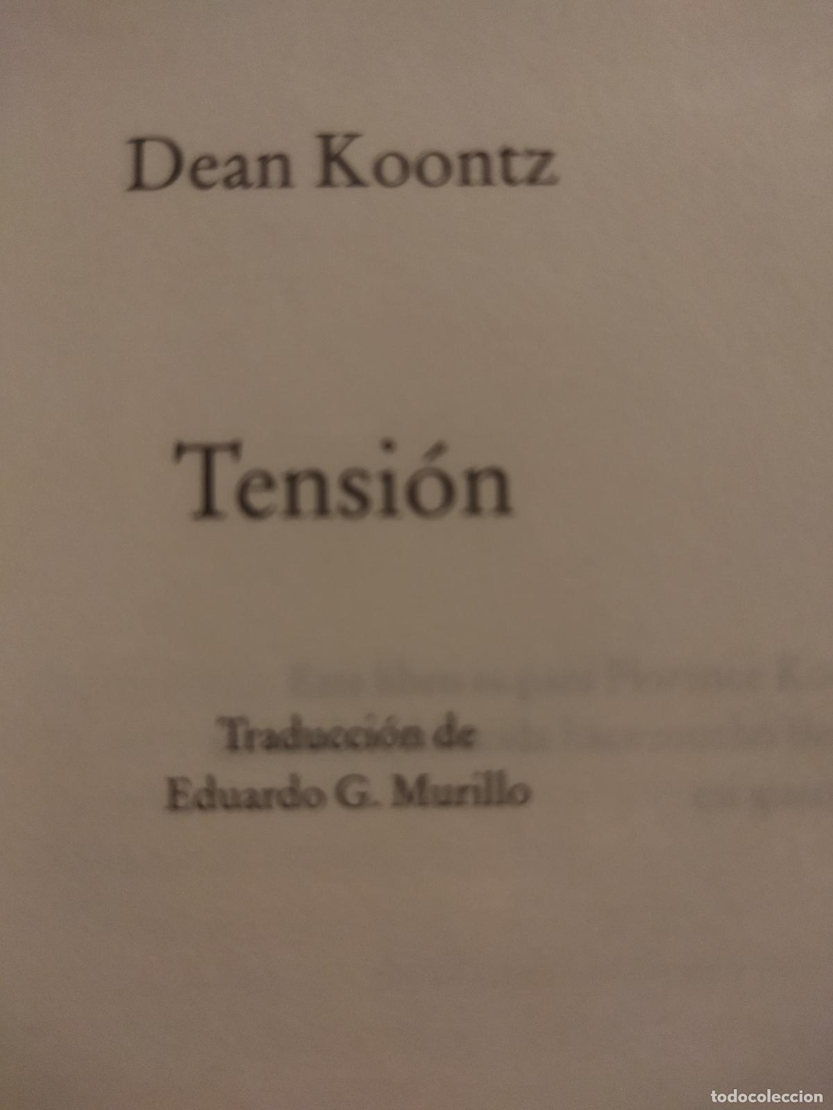 Libros de segunda mano: Tensi&oacute;n Dean Koontz c&iacute;rculo de lectores - Foto 1
