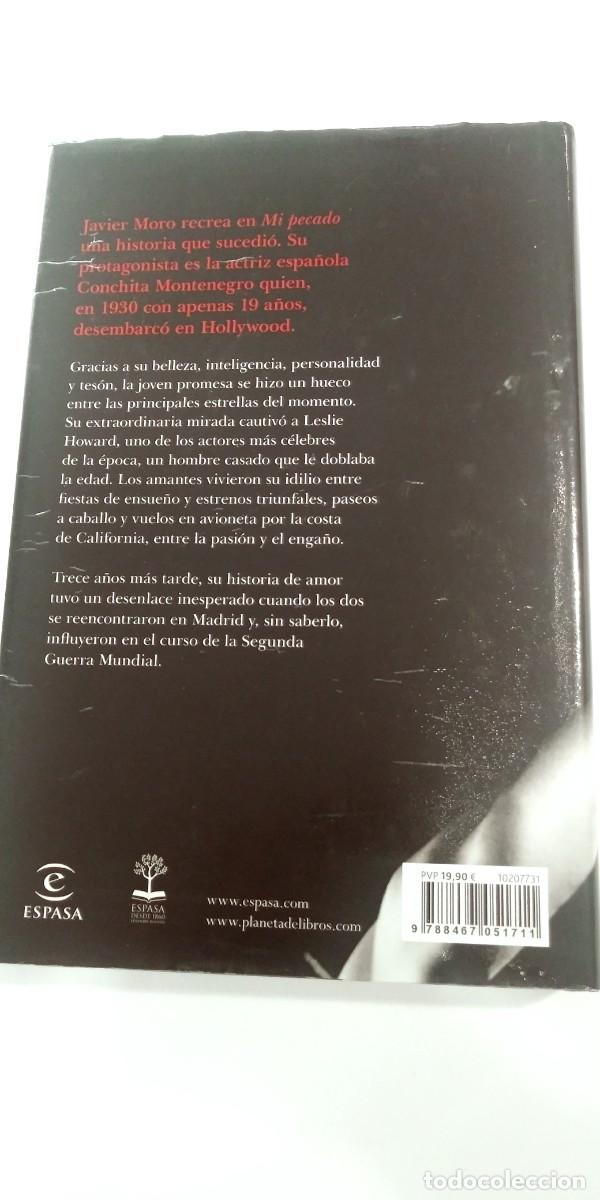 Libros de segunda mano: Mi pecado Javier Moro - Foto 2