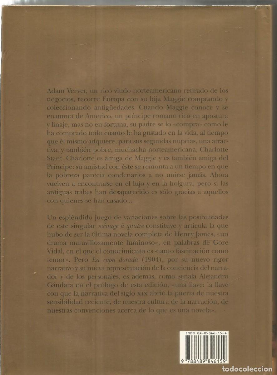 Libros de segunda mano: HENRY JAMES. LA COPA DORADA. ALBA - Foto 2