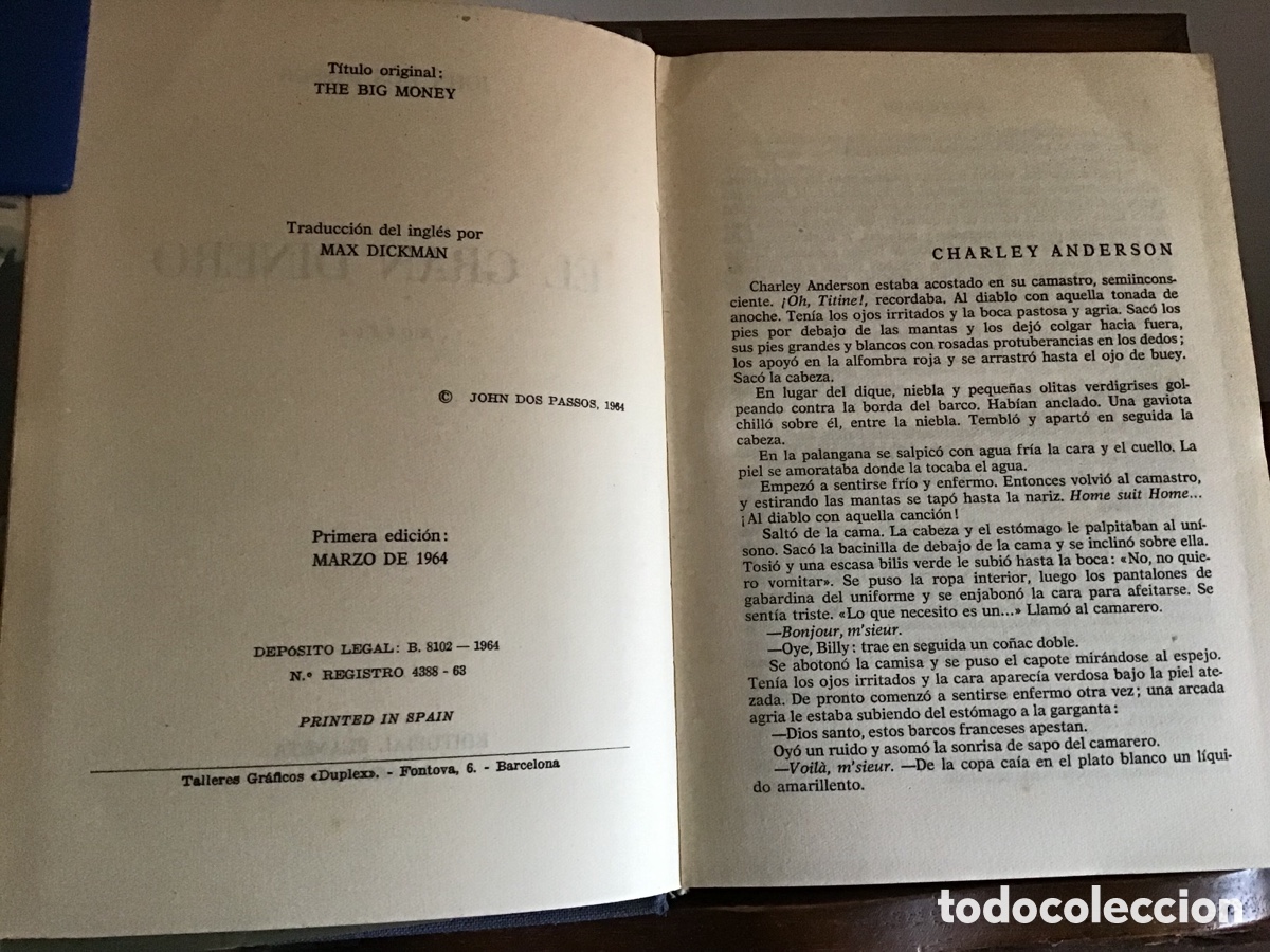 Libros de segunda mano: EL GRAN DINERO - JOHN DOS PASSOS - Foto 5