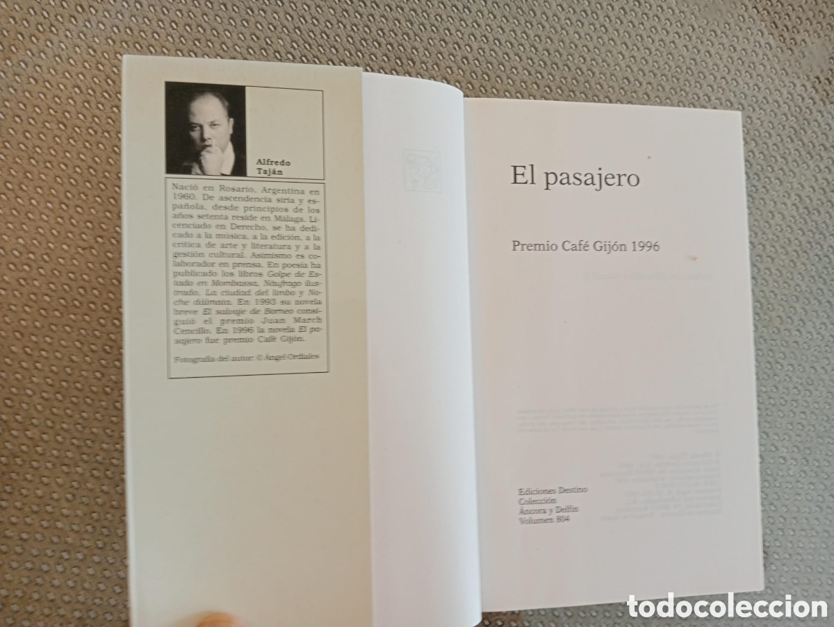 Libros de segunda mano: El pasajero / Alfredo Taj&aacute;n - Foto 2
