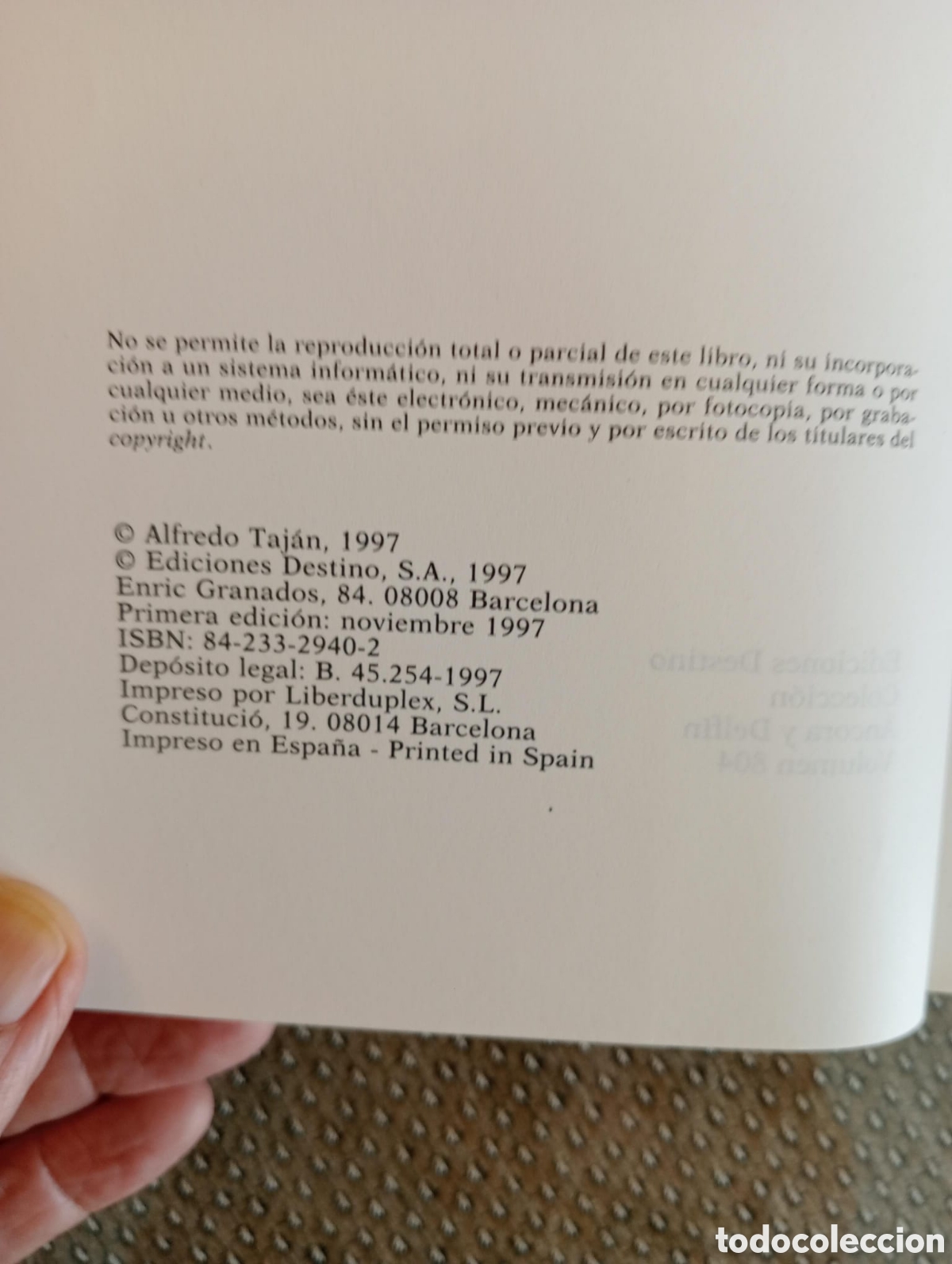 Libros de segunda mano: El pasajero / Alfredo Taj&aacute;n - Foto 3