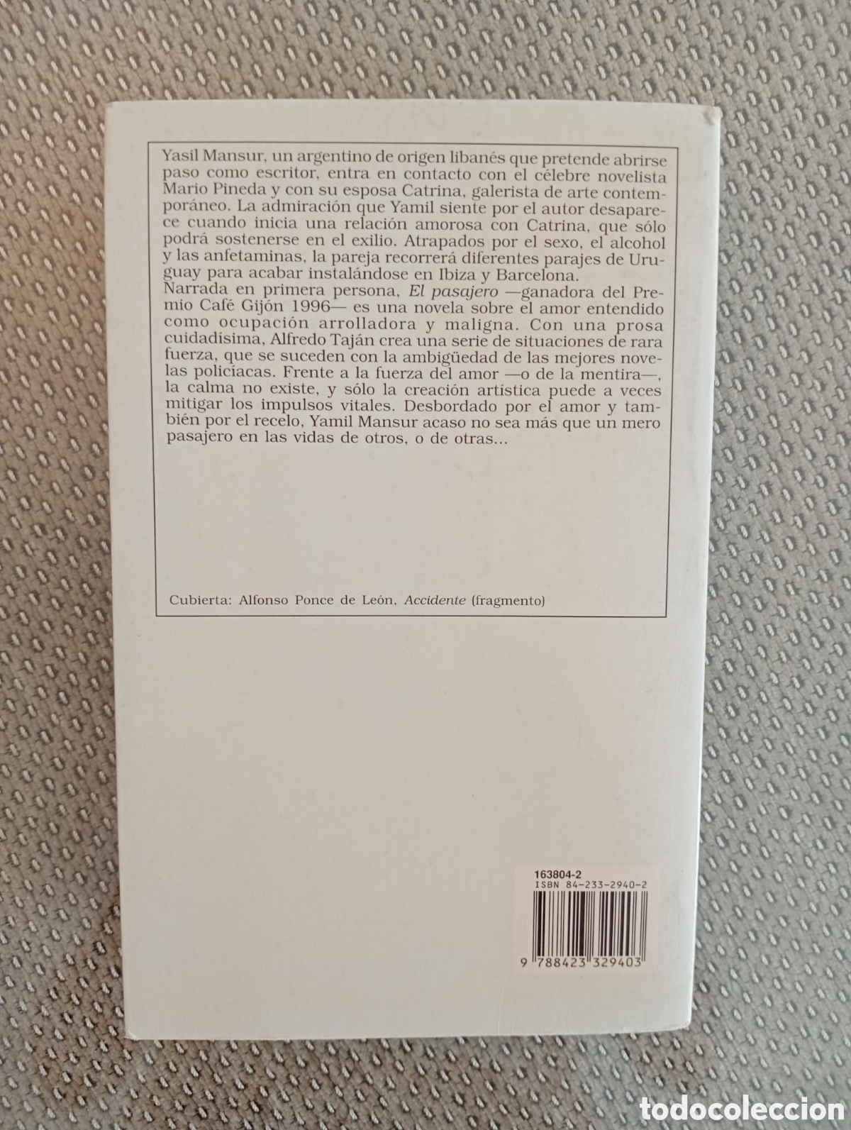 Libros de segunda mano: El pasajero / Alfredo Taj&aacute;n - Foto 4