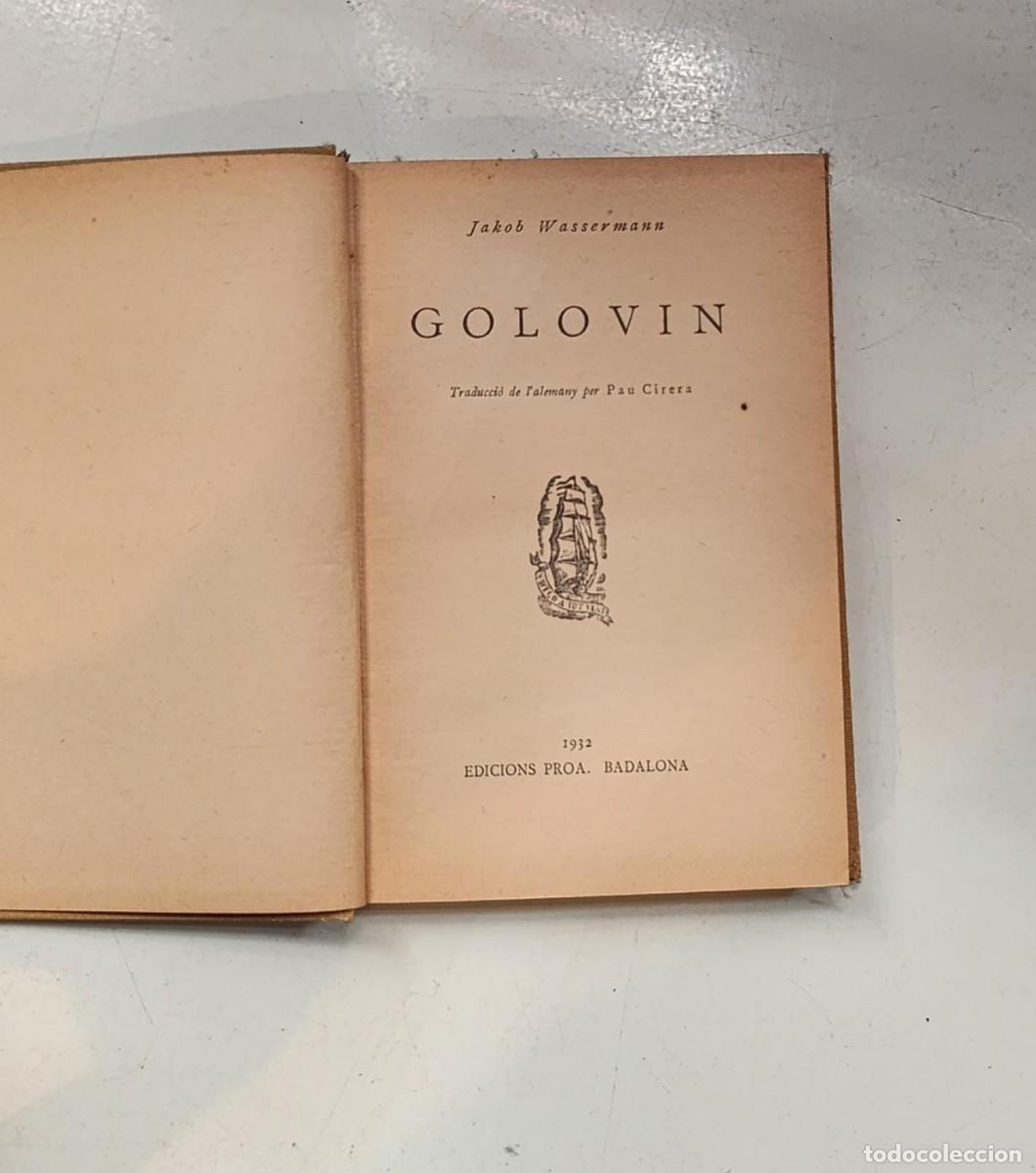 Libros de segunda mano: Golovin - Jakob Wasserman - Foto 2