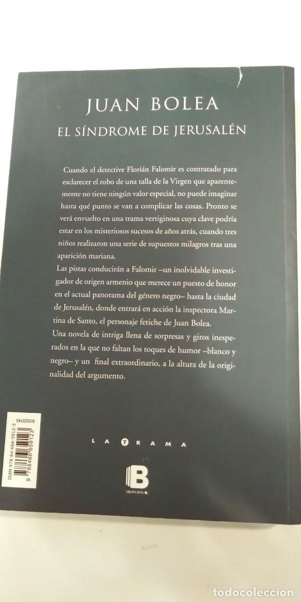 Libros de segunda mano: El s&iacute;ndrome de Jerusal&eacute;n Juan Bolea - Foto 2