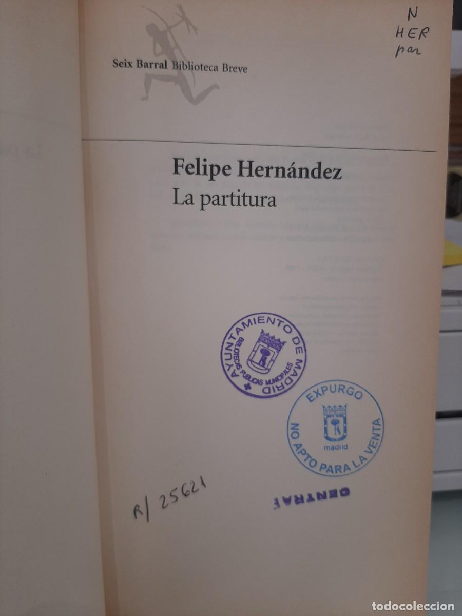 Libros de segunda mano: Felipe Hern&aacute;ndez. La partitura - Foto 2