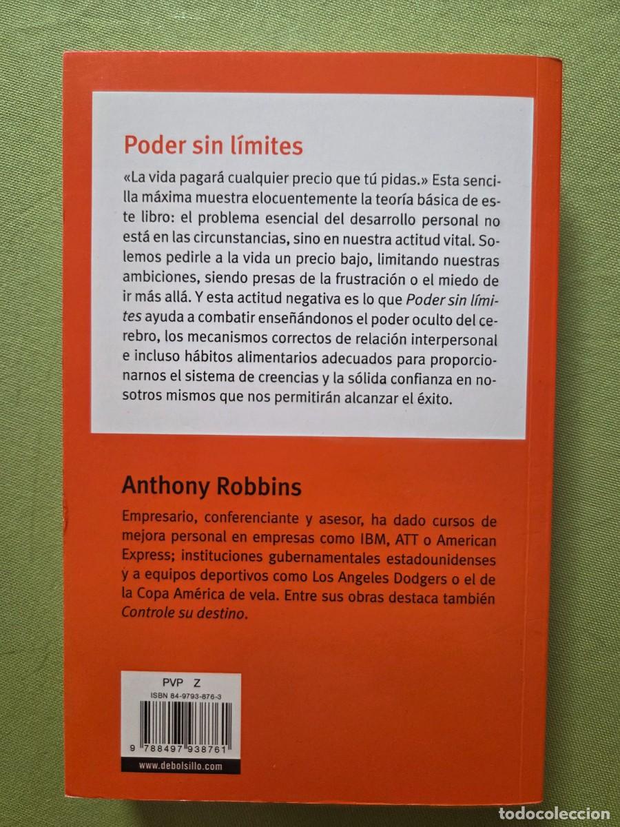 Libros de segunda mano: Poder sin l&iacute;mites. Anthony Robbins. - Foto 2