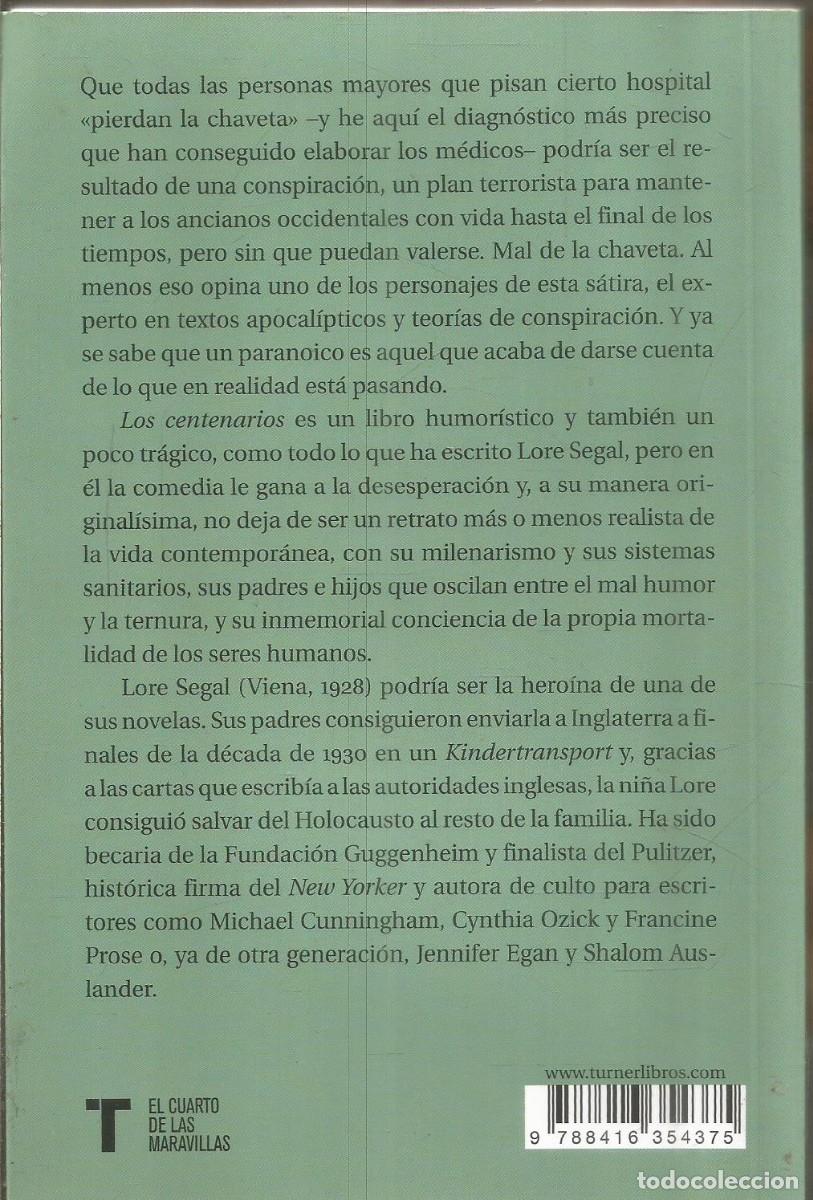 Libros de segunda mano: LORE SEGAL. LOS CENTENARIOS. TAURUS - Foto 2