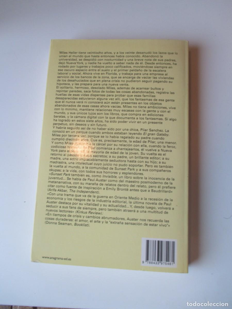 Libros de segunda mano: PAUL AUSTER Sunset Park W35257 - Foto 2