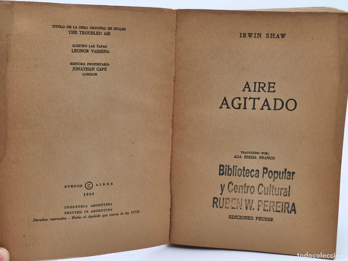 Libros de segunda mano: Irwin Shaw &ndash; Aire agitado (1960) - Foto 4