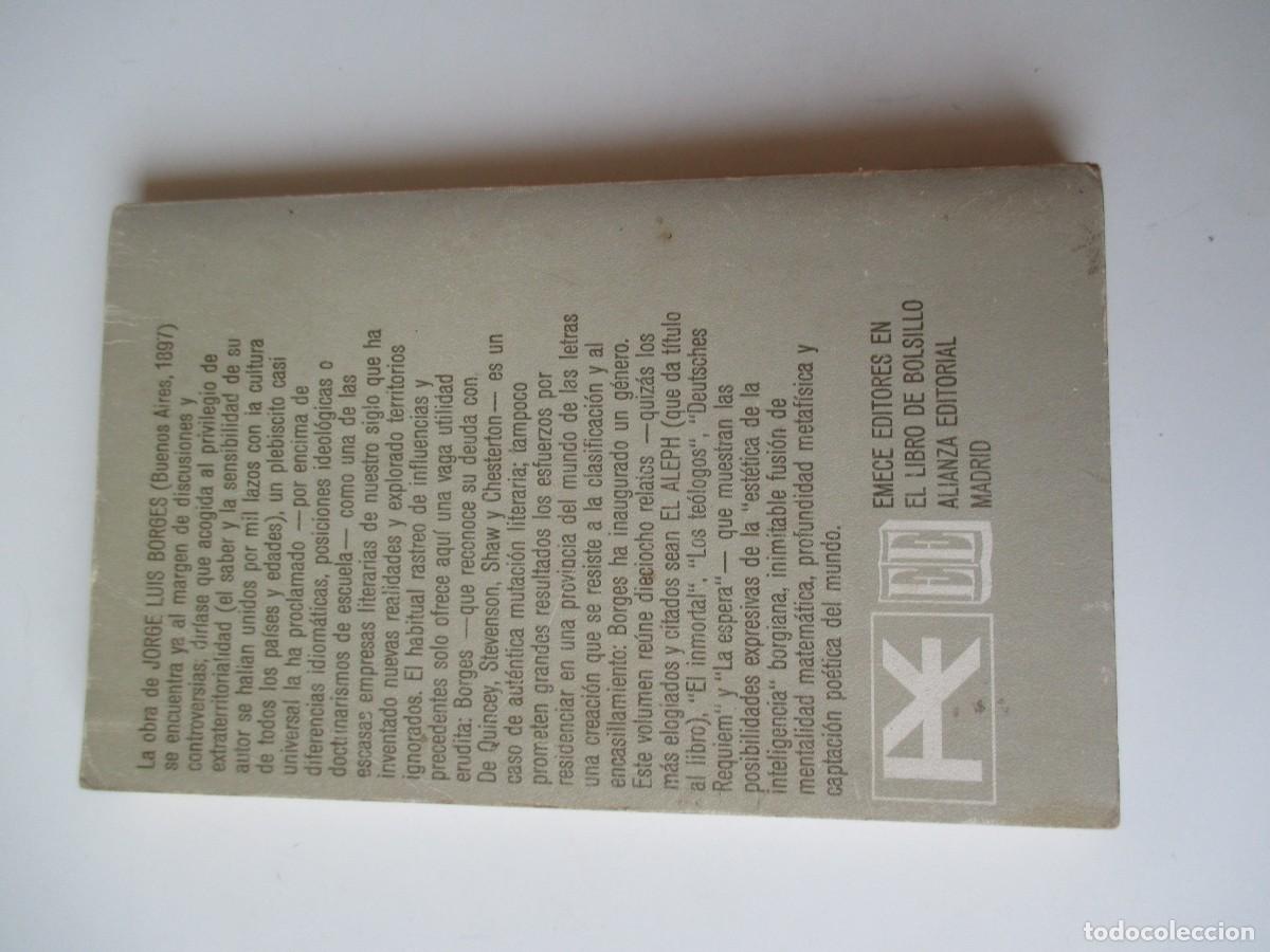 Libros de segunda mano: JORGE LUIS BORGES El Aleph W35338 - Foto 2
