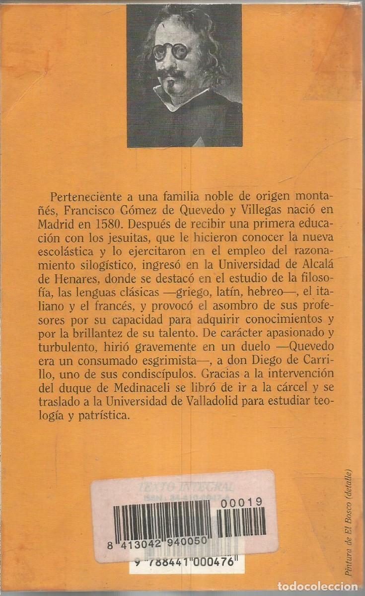 Libros de segunda mano: FRANCISCO QUEVEDO. LOS SUE&Ntilde;OS. - Foto 2
