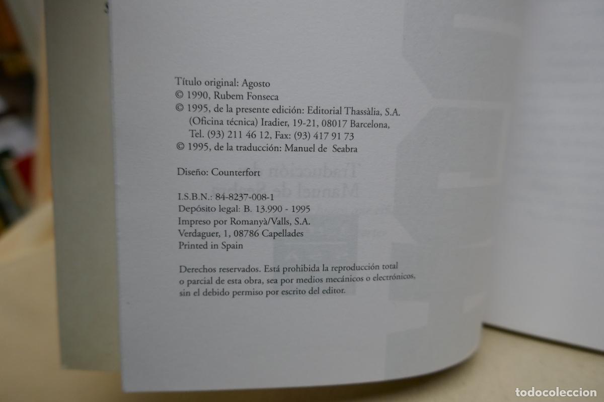 Libros de segunda mano: Agosto - Rubem Fonseca - Foto 6