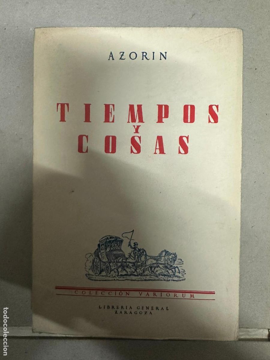 Libros de segunda mano: AZOR&Iacute;N. TIEMPOS Y COSAS. - Foto 1