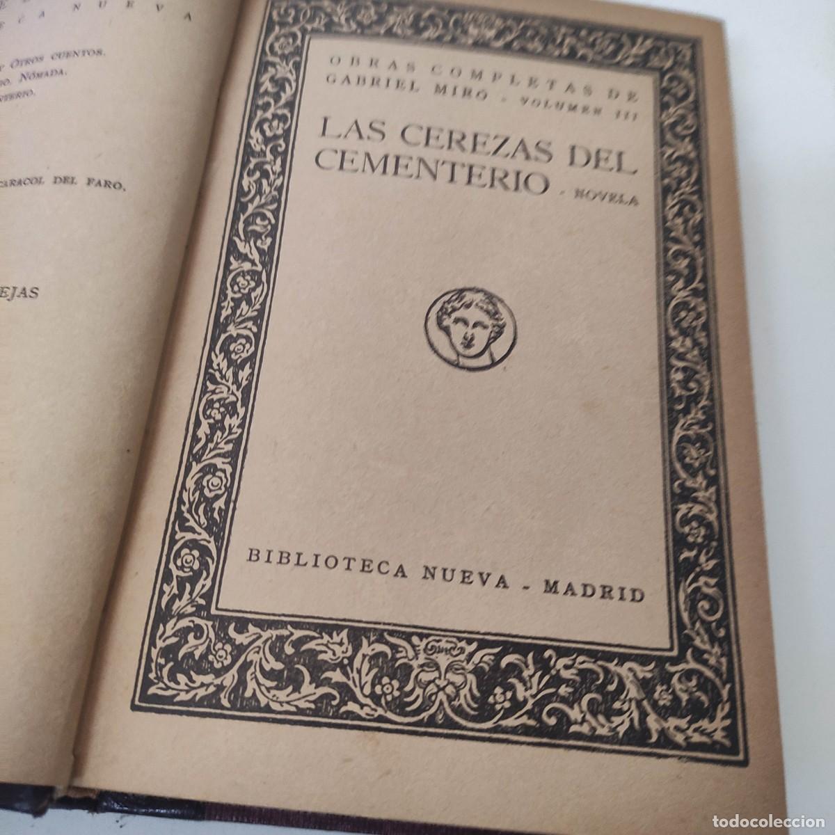 Libros de segunda mano: LAS CEREZAS DEL CEMENTERIO. G. MIRO - Foto 2