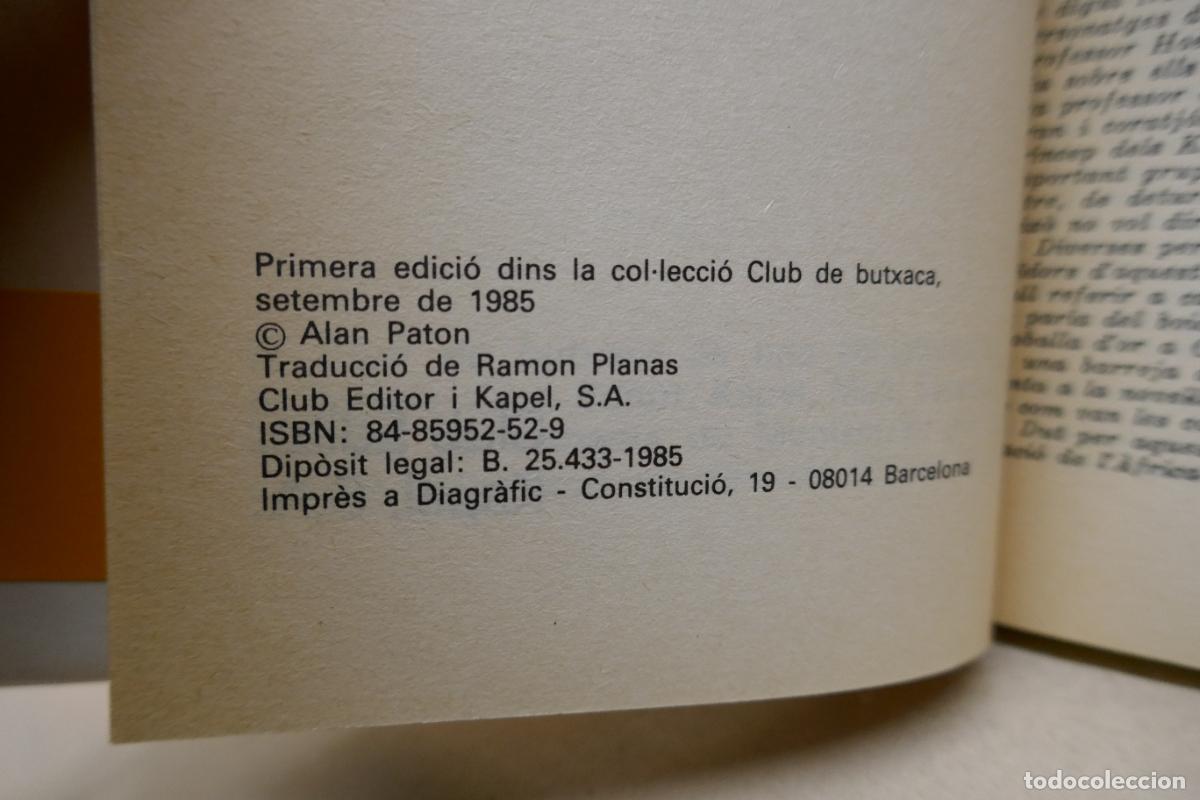 Libros de segunda mano: Plora, p&agrave;tria estimada - Alan Paton - Foto 7