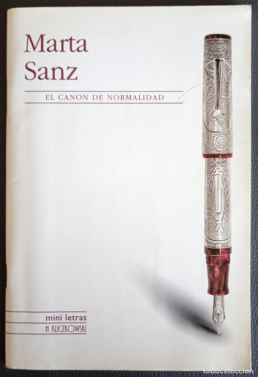 Libros de segunda mano: Marta Sanz . El canon de la normalidad - Foto 1