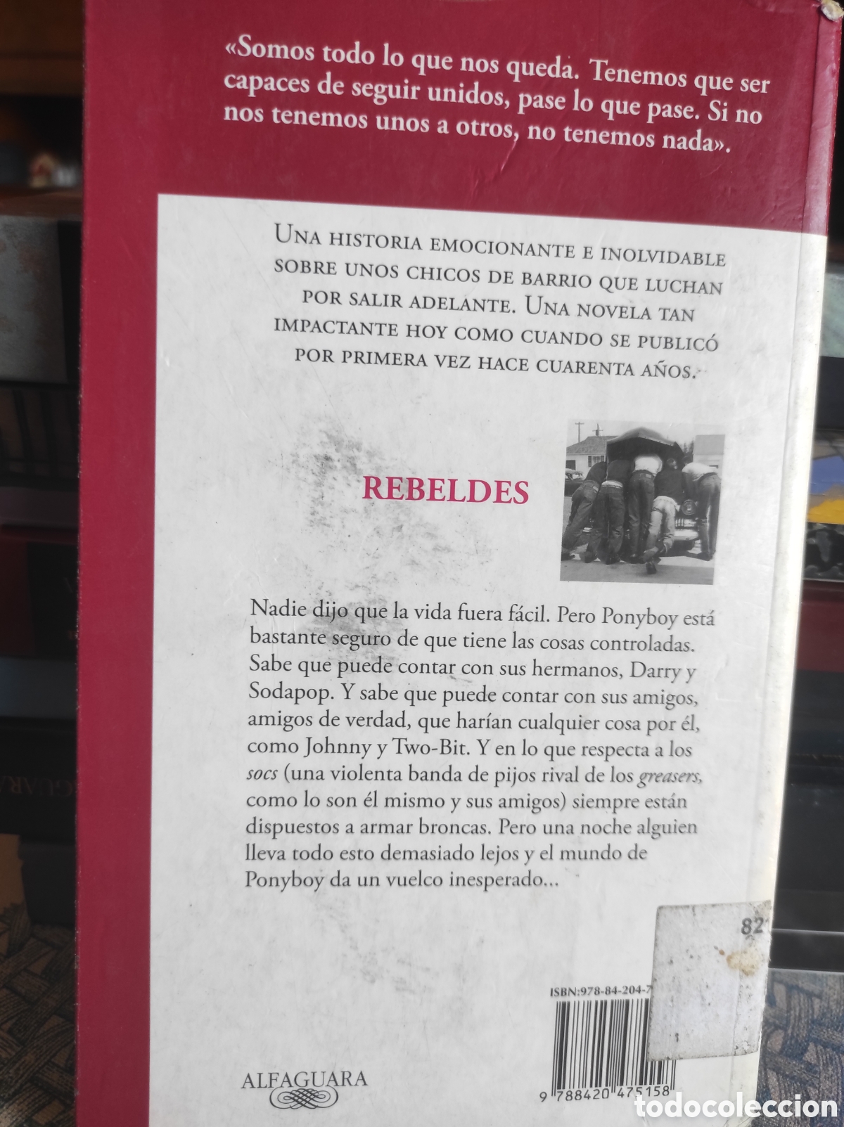 Libros de segunda mano: Susan E. Hinton, Rebeldes - Foto 2