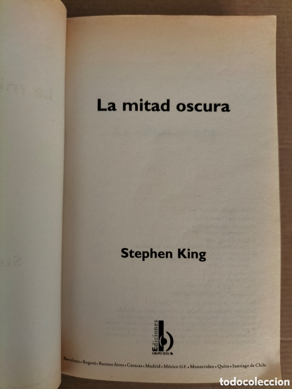 Libros de segunda mano: La mitad oscura. Stephen King. Ediciones B, 1999. Libro - Foto 2
