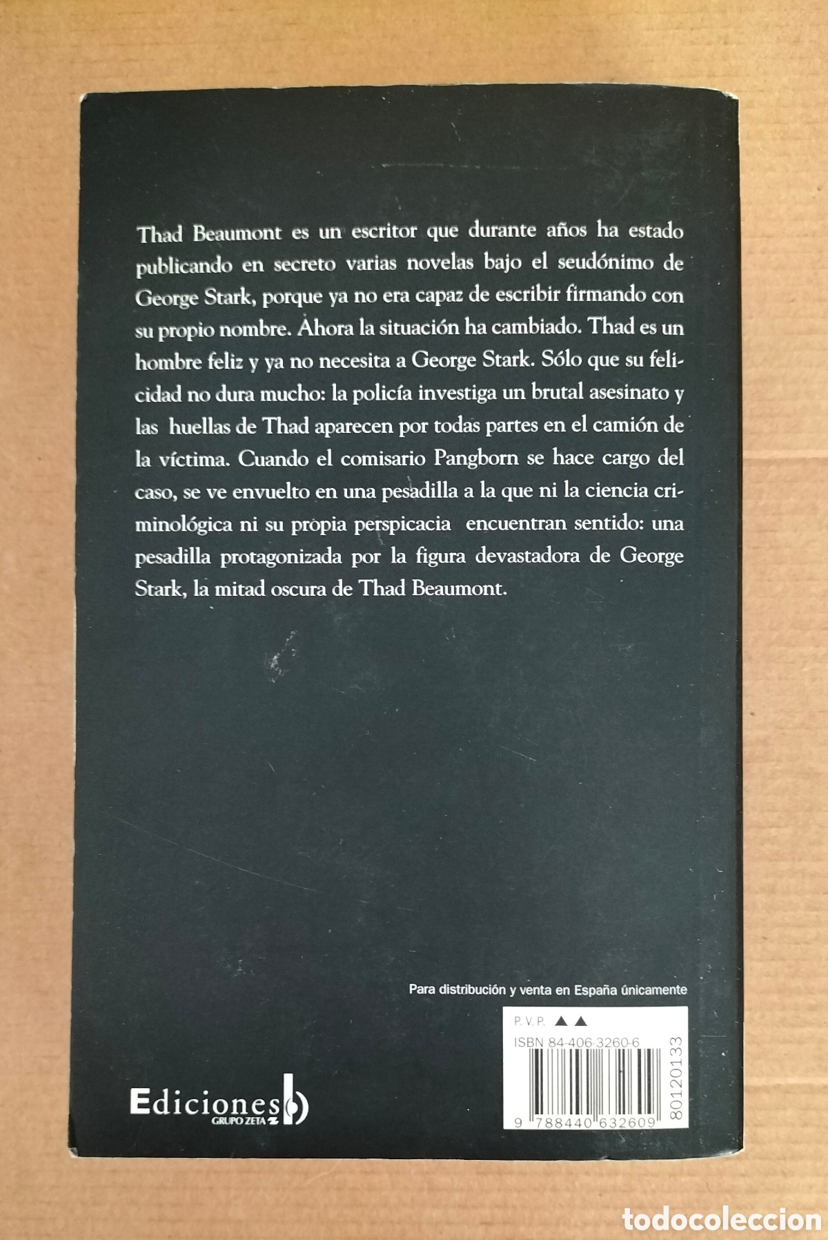 Libros de segunda mano: La mitad oscura. Stephen King. Ediciones B, 1999. Libro - Foto 11