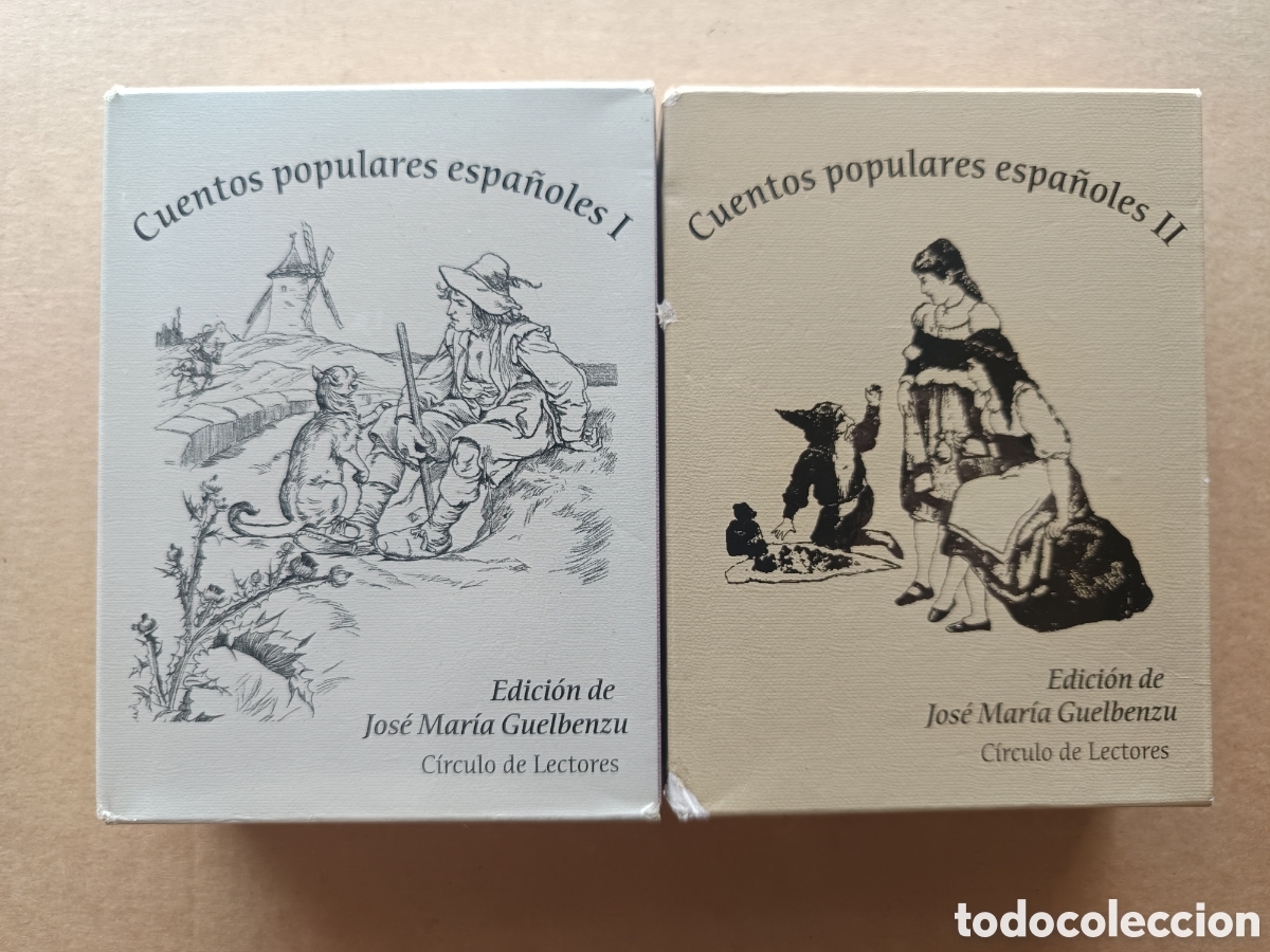 Libros de segunda mano: (*) Lote Cuentos Populares Espa&ntilde;oles I y II, por Jos&eacute; Mar&iacute;a Guelbenzu (C&iacute;rculo de Lectores, 1998).