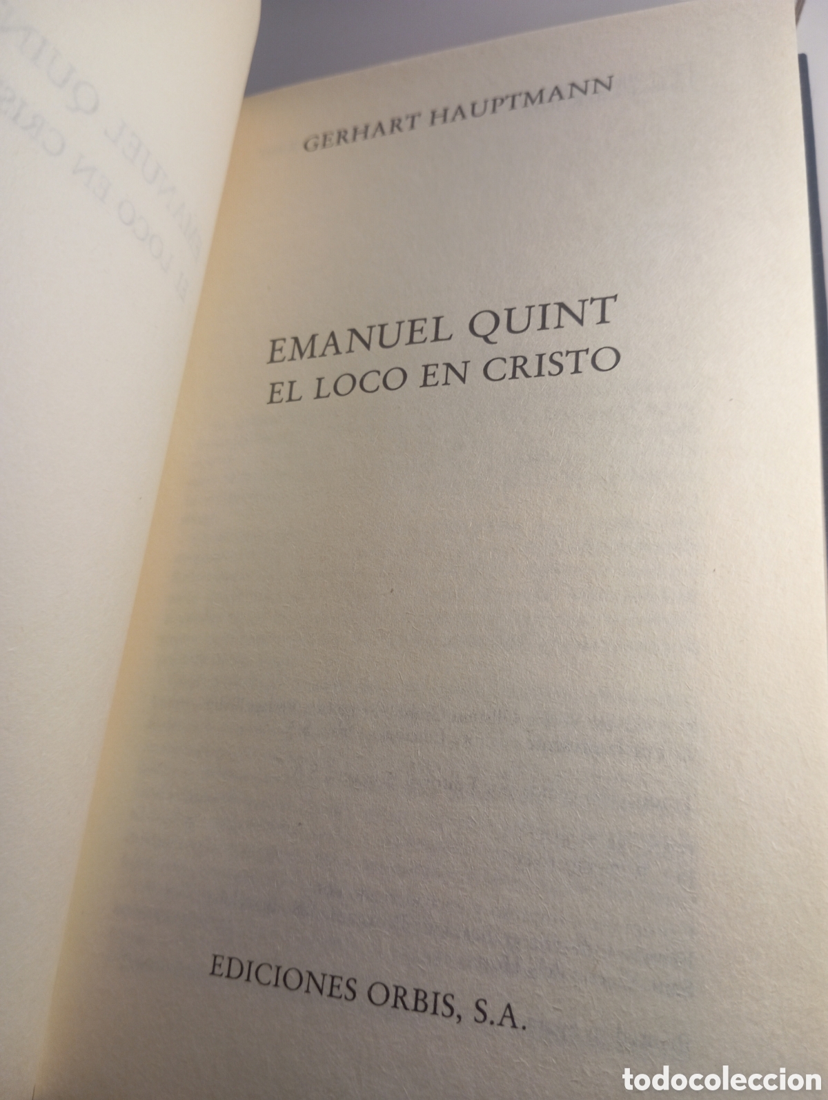 Libros de segunda mano: Emanuel Quint. Gerhart Haptmann - Foto 3