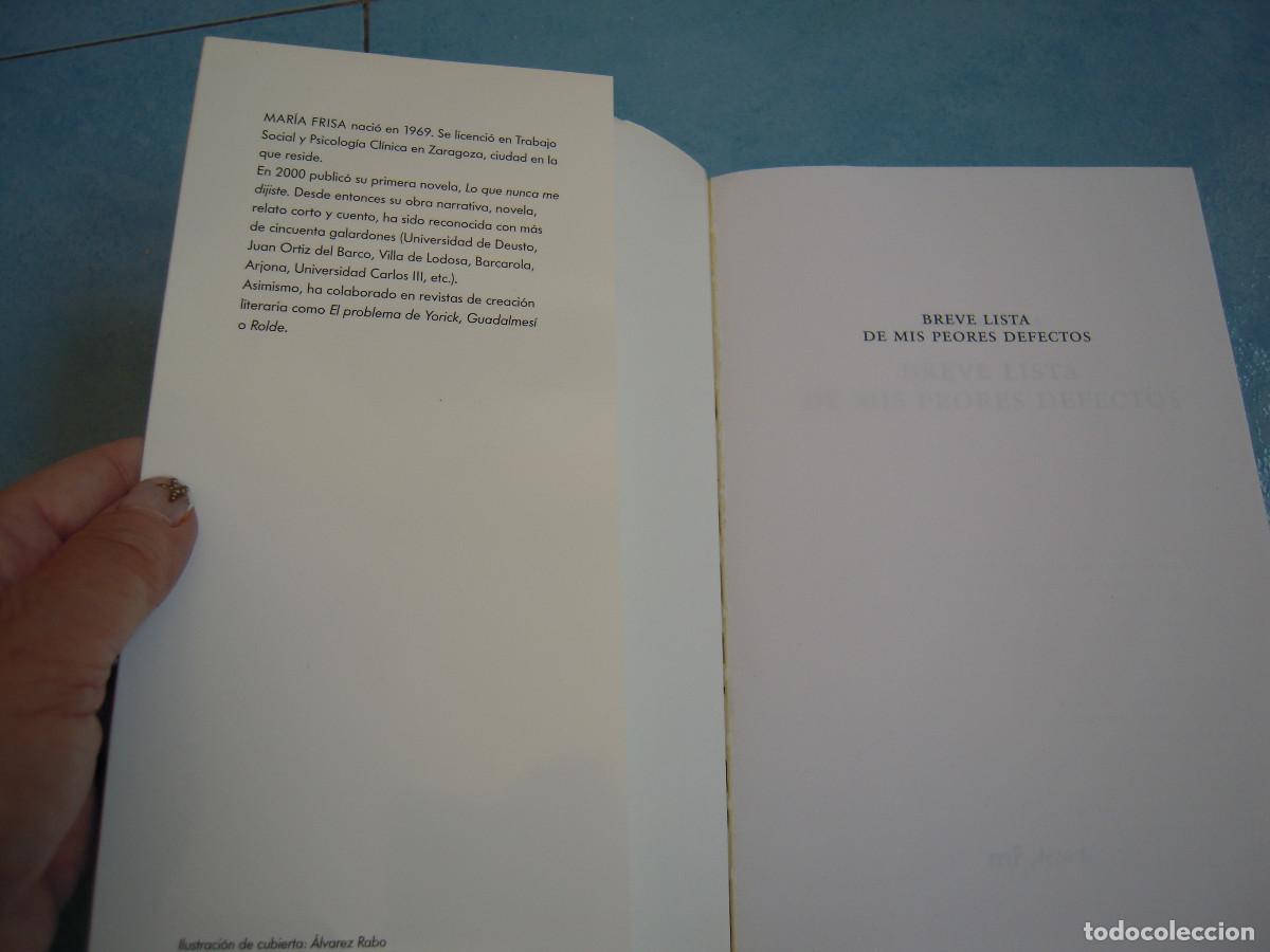 Libros de segunda mano: Breve lista de mis peores defectos - Foto 7