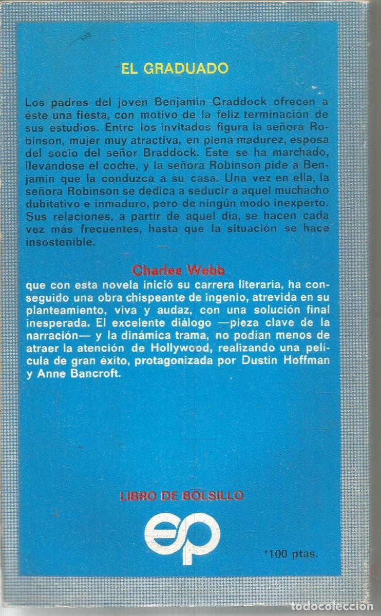 Libros de segunda mano: CHARLES WEBB. EL GRADUADO. PICAZO - Foto 2