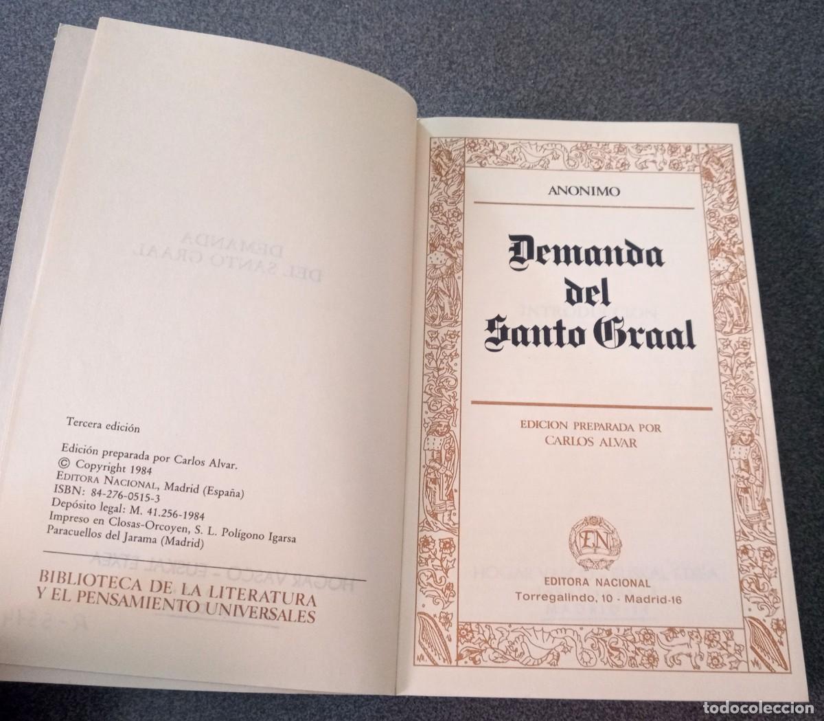 Libros de segunda mano: Demanda Del Santo Graal - Foto 4