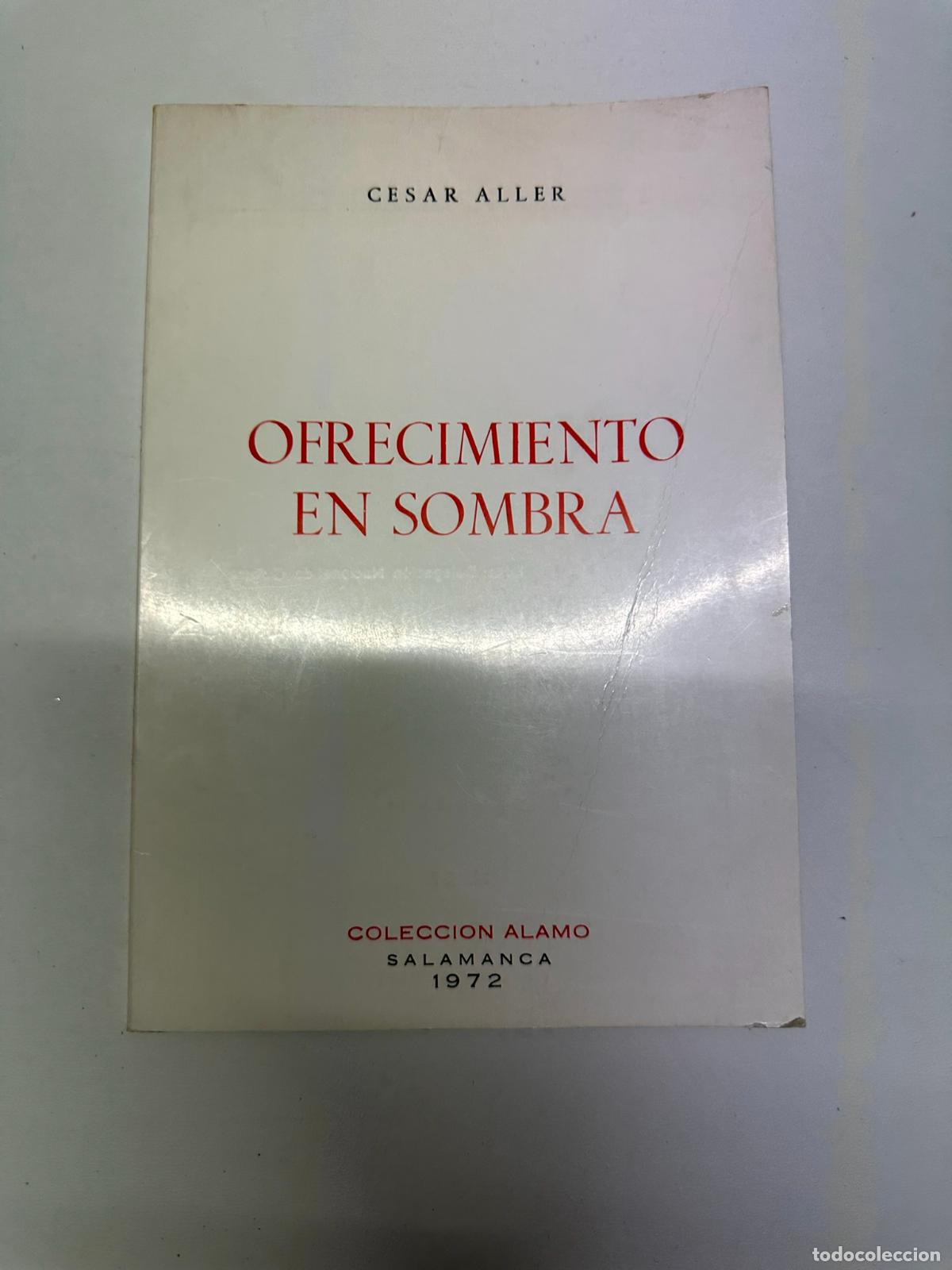 Libros de segunda mano: Ofrecimiento en sombra.- Aller, C&eacute;sar - Foto 1
