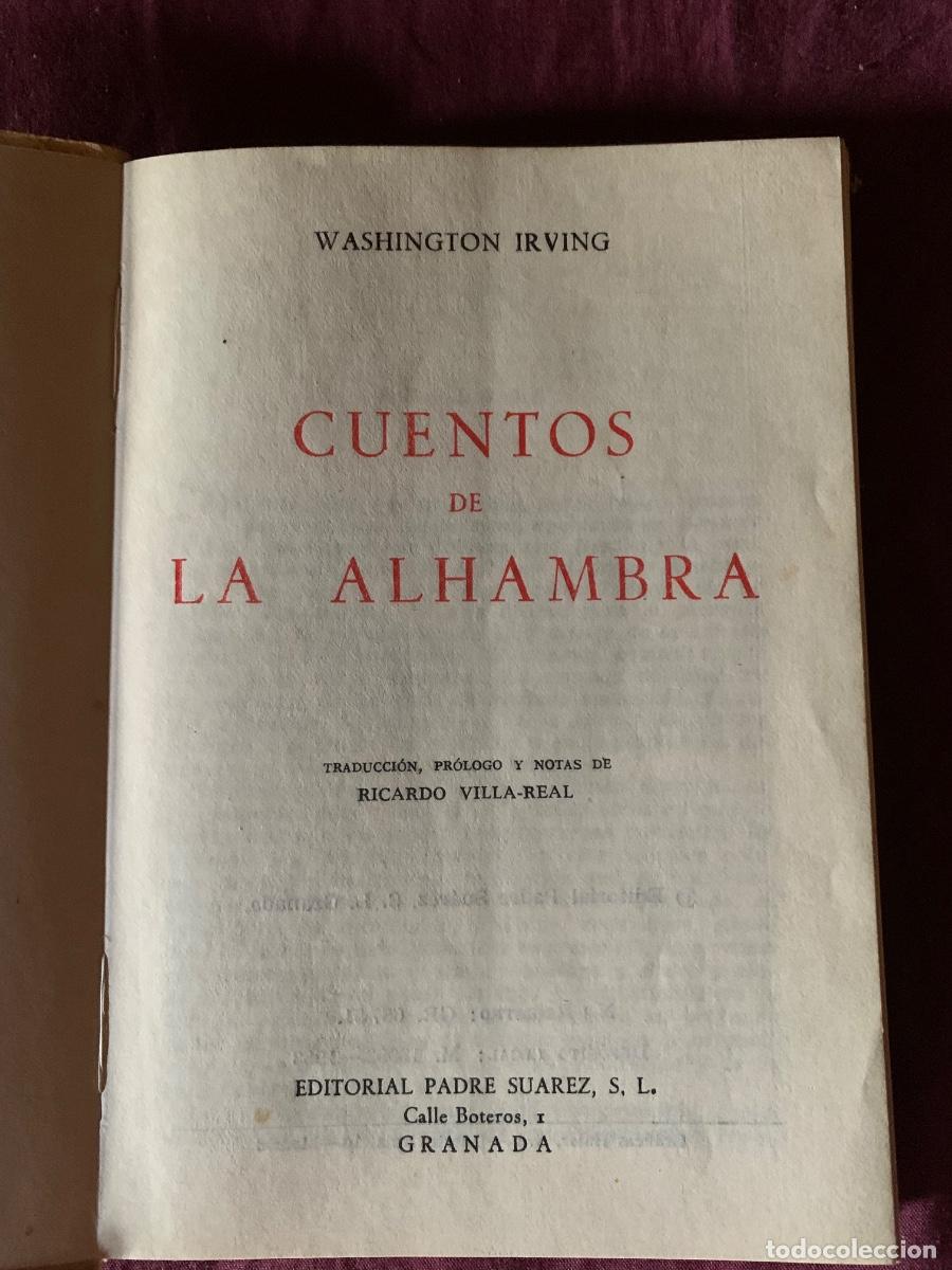 Libros de segunda mano: Cuentos de la Alhambra (Bols 46) - Foto 2
