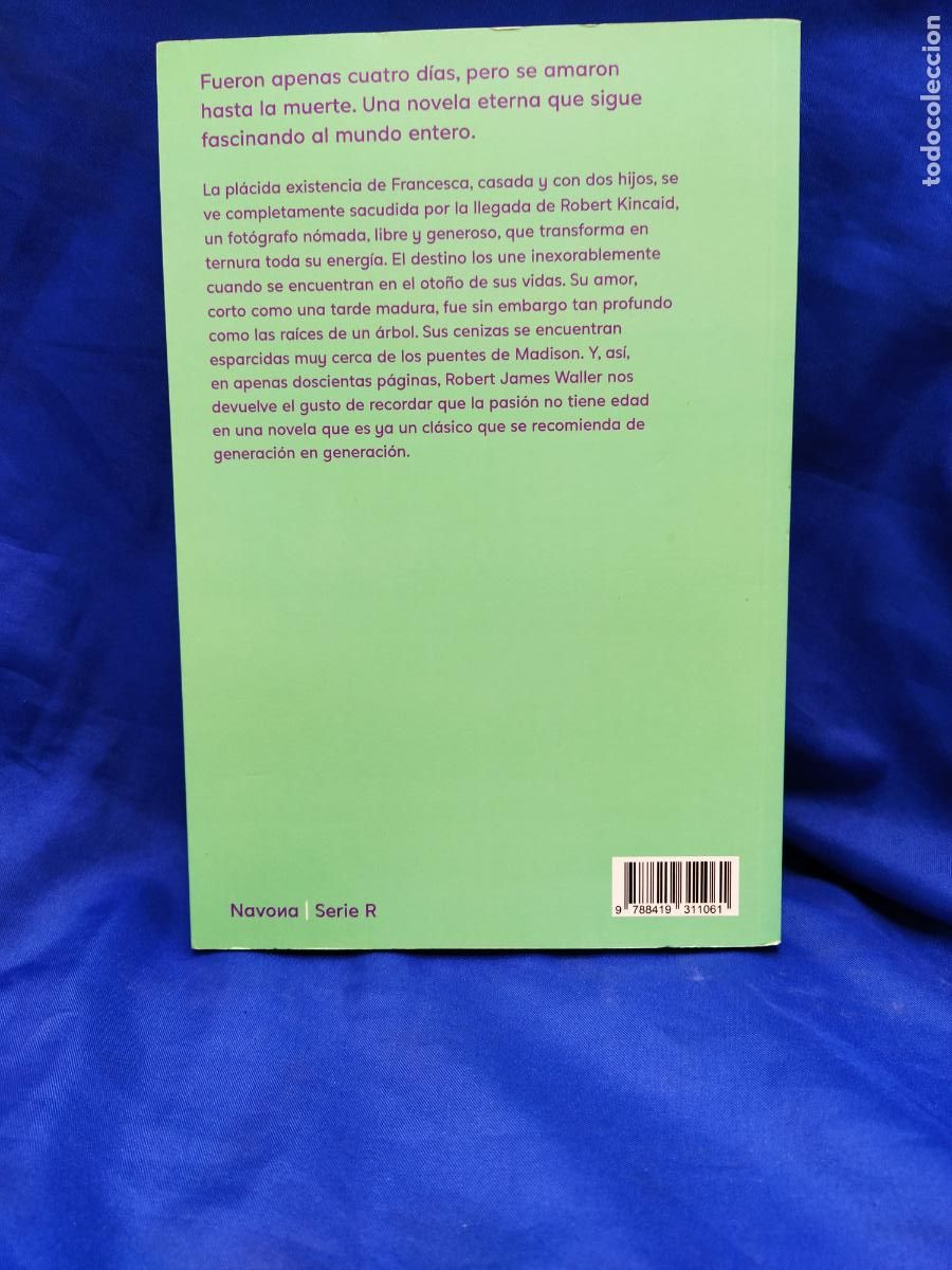 Libros de segunda mano: ROBERT JAMES WALLER LOS PUENTES DE MADISON COUNTY - Foto 2