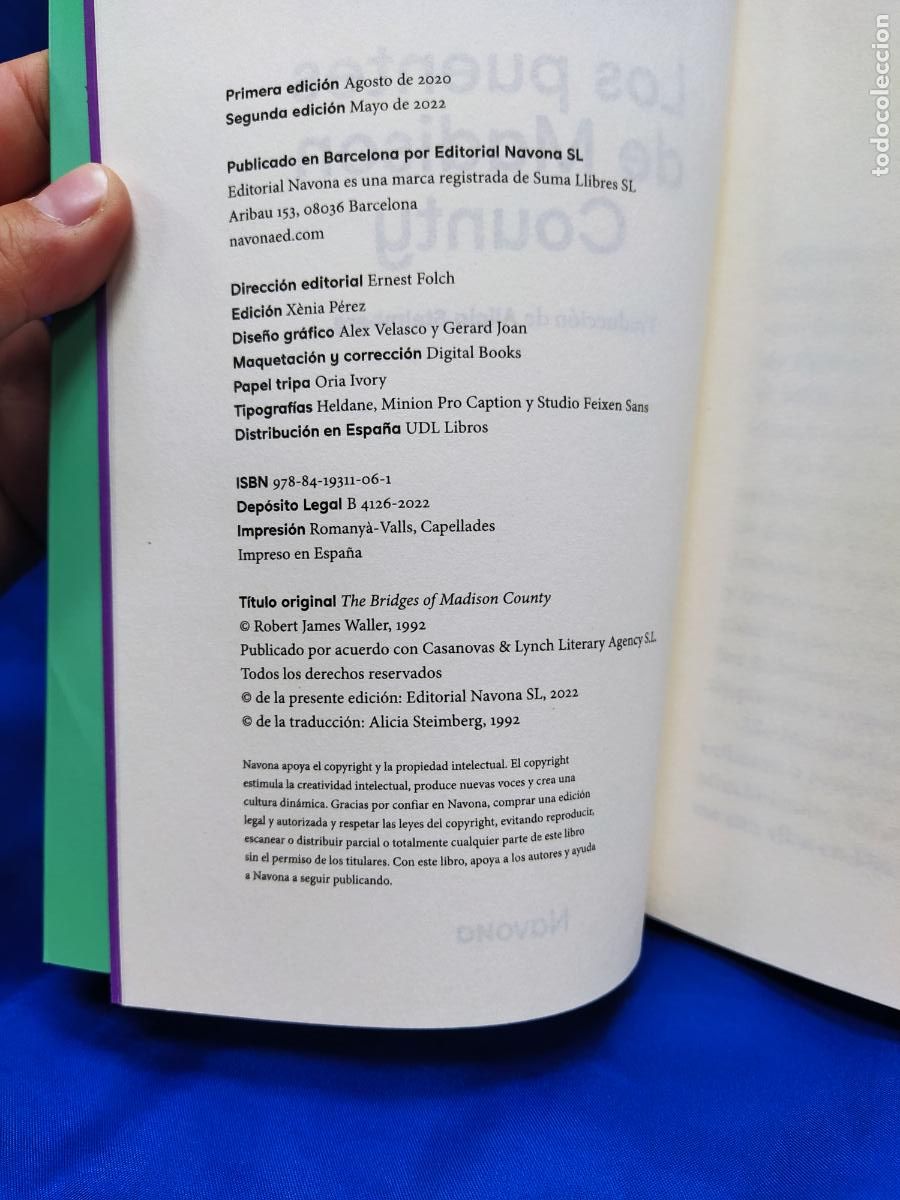 Libros de segunda mano: ROBERT JAMES WALLER LOS PUENTES DE MADISON COUNTY - Foto 4
