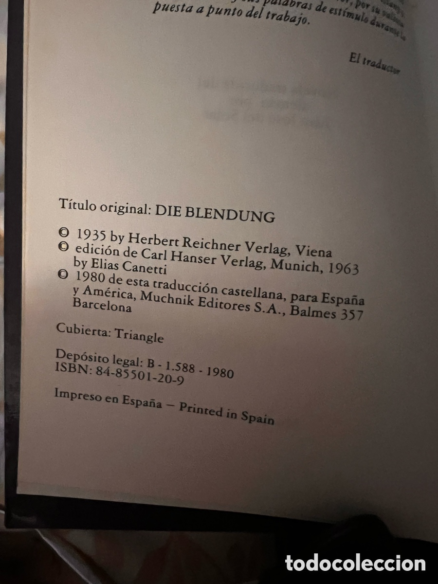 Libros de segunda mano: Auto de fe. El&iacute;as Canetti - Foto 2