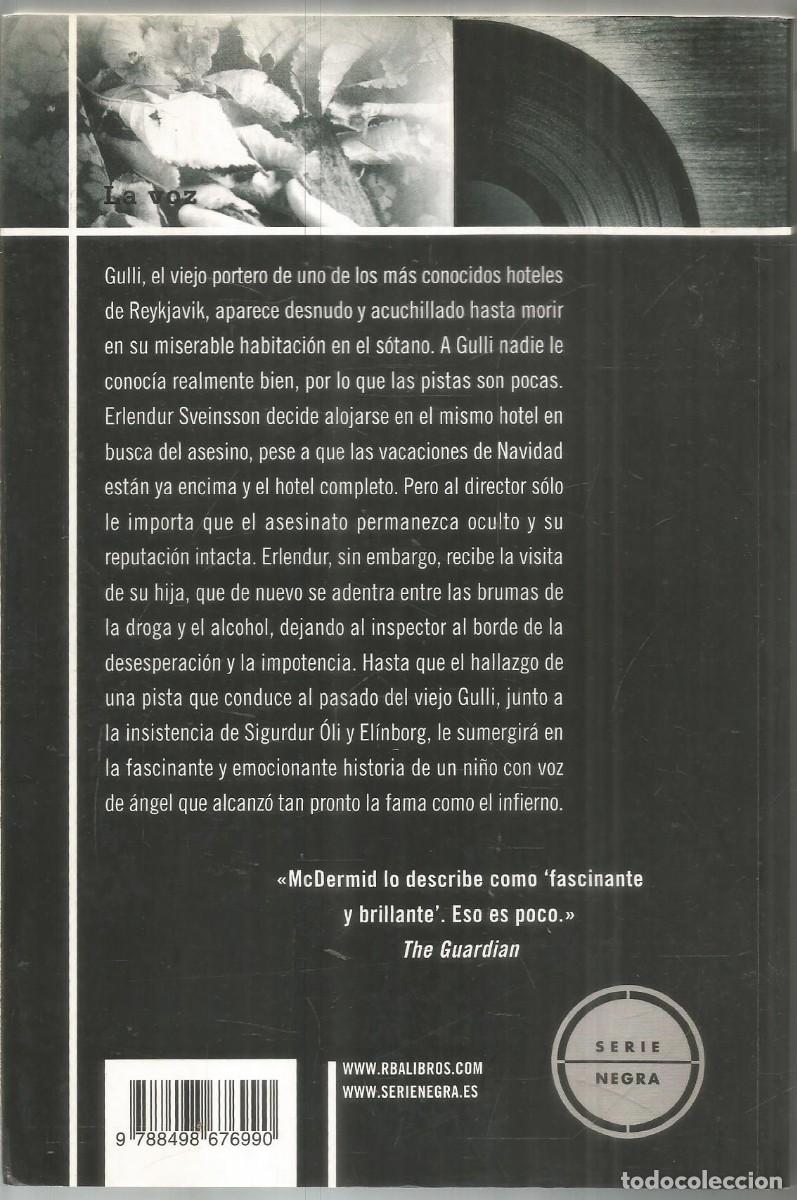 Libros de segunda mano: ARNALDUR INDRIDASON. LA VOZ. RBA. PRIMERA EDICION - Foto 2