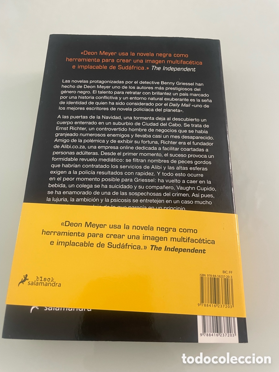 Libros de segunda mano: Icaro. Deon Meyer. Ediciones Salamandra 1&ordf; ed. 2017 - Foto 7