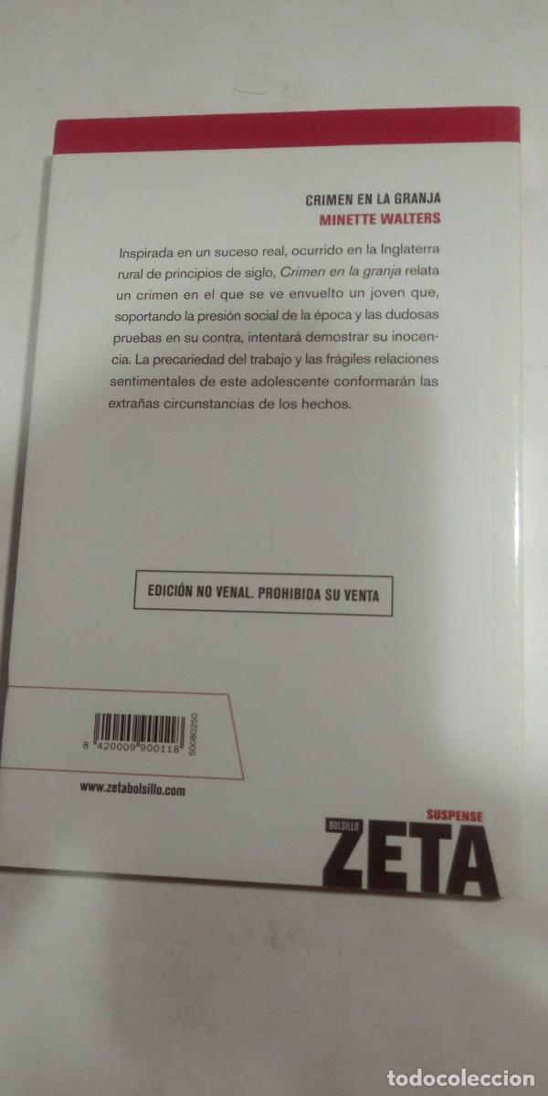 Libros de segunda mano: Crimen en la granja Minette Walters - Foto 2