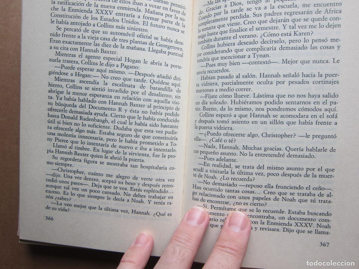 Libros de segunda mano: EL DOCUMENTO R - IRVING WALLACE (C&Iacute;RCULO DE LECTORES) NOVELA - Foto 7
