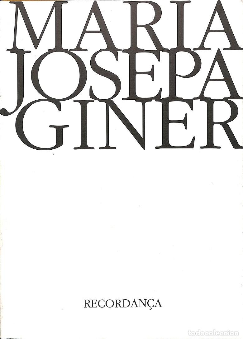 Libri di seconda mano: RECORDAN&Ccedil;A - MARIA JOSEPA GINER - GALERIA D'ART ANQUIN'S - 1993