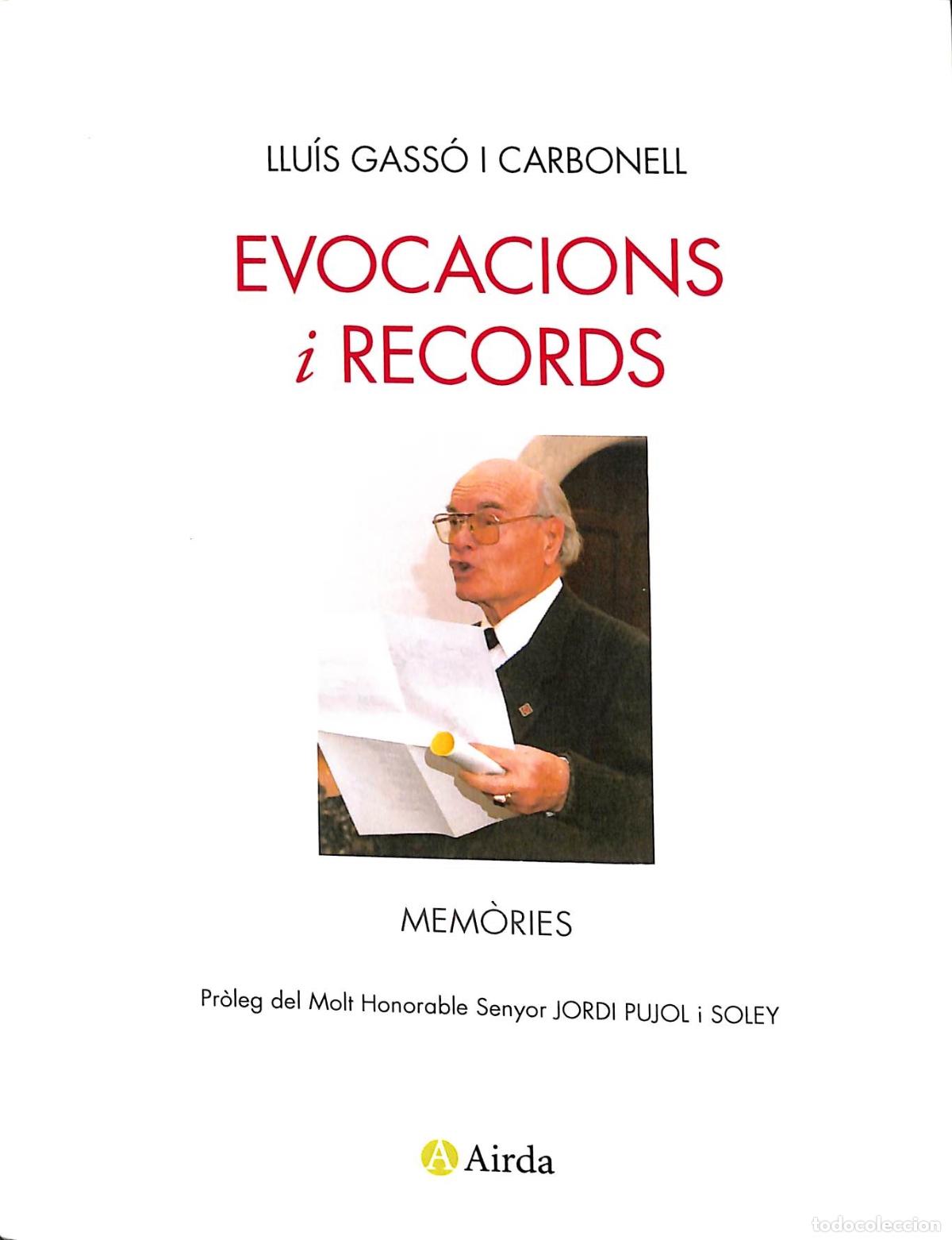 Libri di seconda mano: EVOCACIONS I RECORDS - LLUIS GASS&Oacute; I CARBONELL - LLIBRES A MIDA - 2012